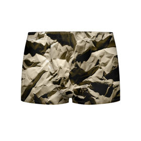 Мужские трусы 3D с принтом Мягкая мятая бумага в Курске, 50% хлопок, 50% полиэстер | классическая посадка, на поясе мягкая тканевая резинка | crumpled | gray | packaging | paper | soft | texture | wrinkled | бумага | мягкая | мятая | помятая | серая | текстура | упаковочная