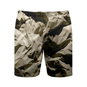 Мужские шорты спортивные с принтом Мягкая мятая бумага в Тюмени,  |  | Тематика изображения на принте: crumpled | gray | packaging | paper | soft | texture | wrinkled | бумага | мягкая | мятая | помятая | серая | текстура | упаковочная