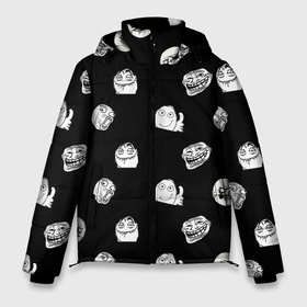 Мужская зимняя куртка 3D с принтом Trollolo в Белгороде, верх — 100% полиэстер; подкладка — 100% полиэстер; утеплитель — 100% полиэстер | длина ниже бедра, свободный силуэт Оверсайз. Есть воротник-стойка, отстегивающийся капюшон и ветрозащитная планка. 

Боковые карманы с листочкой на кнопках и внутренний карман на молнии. | mem | meme | smile | troll | trollface | trololo | мем | приколы | рофл | смайлы | тролл смайлы | троллфейс | тролль | трололо | угар | юмор