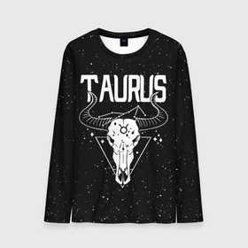 Мужской лонгслив 3D с принтом Dark Taurus в Тюмени, 100% полиэстер | длинные рукава, круглый вырез горловины, полуприлегающий силуэт | taurus | zodiac | астрология | гороскоп | гороскопы | зз | знаки зодиака | зодиак | телец