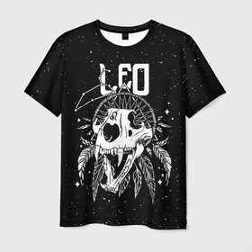 Мужская футболка 3D с принтом Dark Leo в Курске, 100% полиэфир | прямой крой, круглый вырез горловины, длина до линии бедер | leo | zodiac | астрология | гороскоп | гороскопы | зз | знаки зодиака | зодиак | лев