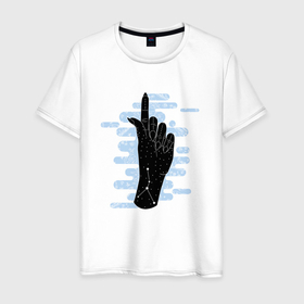Мужская футболка хлопок с принтом Astrological Hand Cancer в Тюмени, 100% хлопок | прямой крой, круглый вырез горловины, длина до линии бедер, слегка спущенное плечо. | cancer | zodiac | астрология | гороскоп | гороскопы | зз | знаки зодиака | зодиак | рак