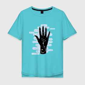 Мужская футболка хлопок Oversize с принтом Astrological Hand Scorpio , 100% хлопок | свободный крой, круглый ворот, “спинка” длиннее передней части | scorpio | zodiac | астрология | гороскоп | гороскопы | зз | знаки зодиака | зодиак | скорпион