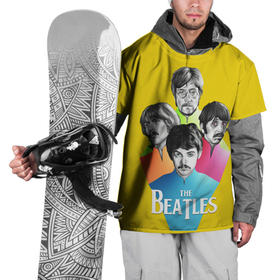 Накидка на куртку 3D с принтом Банда Битлов в Екатеринбурге, 100% полиэстер |  | alternative | beatles | music | rock | альтернатива | битлс | битлы | джон леннон | джордж харрисон | металл | музыка | пол маккартни | ринго старр | рок
