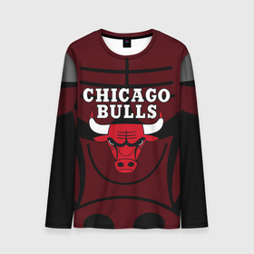 Мужской лонгслив 3D с принтом CHICAGO BULLS | ЧИКАГО БУЛЛС НА ФОНЕ в Белгороде, 100% полиэстер | длинные рукава, круглый вырез горловины, полуприлегающий силуэт | 23 | bulls | chicago bulls | jordan | logo | michael jordan | nba | paris saint germain | psg | red | sport | быки | джордан | лого | майкл джордан | псж | спорт | чикаго буллс
