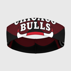 Повязка на голову 3D с принтом CHICAGO BULLS | ЧИКАГО БУЛЛС НА ФОНЕ ,  |  | 23 | bulls | chicago bulls | jordan | logo | michael jordan | nba | paris saint germain | psg | red | sport | быки | джордан | лого | майкл джордан | псж | спорт | чикаго буллс