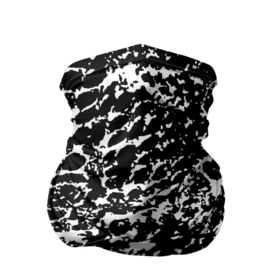 Бандана-труба 3D с принтом Хаос белого на черном в Тюмени, 100% полиэстер, ткань с особыми свойствами — Activecool | плотность 150‒180 г/м2; хорошо тянется, но сохраняет форму | абстракция | краска | мазки | паутина | принт | пятна | разводы | раскраска | рисунок | сетка | текстура | узор | хаотичный | чб | черно белое