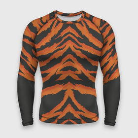Мужской рашгард 3D с принтом Шкура тигра оранжевая в Новосибирске,  |  | Тематика изображения на принте: tiger | tiger fur | tiger hide | tiger texture | текстура тигра | тигр | тигровая