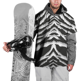 Накидка на куртку 3D с принтом Белая шкура тигра в Белгороде, 100% полиэстер |  | Тематика изображения на принте: tiger | tiger fur | tiger hide | tiger texture | текстура тигра | тигр | тигровая