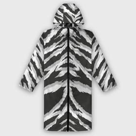 Дождевик унисекс 3D с принтом Белая шкура тигра в городе Новоалтайск,  |  | tiger | tiger fur | tiger hide | tiger texture | текстура тигра | тигр | тигровая