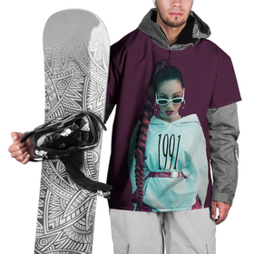 Накидка на куртку 3D с принтом Стильная Даниэлла в Белгороде, 100% полиэстер |  | bhad bhabie | danielle bregoli | hip hop | rap | rep | бхад бхайби | даниэлла бреголи | исполнители | исполнитель | музыка | реп