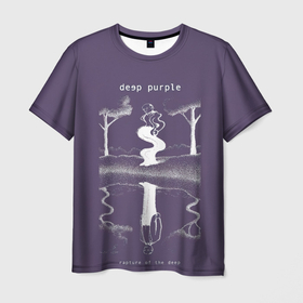 Мужская футболка 3D с принтом Rapture of the Deep   Deep Purple в Екатеринбурге, 100% полиэфир | прямой крой, круглый вырез горловины, длина до линии бедер | deep purple | альбом | гловер | группа | дееп | деп | ди | дип перпл | диперпл | дипперпл | иэн гиллан | иэн пэйс | лого | логотип | метал | морс | пепл | прогрессивный | психоделический | рок | символ | хард