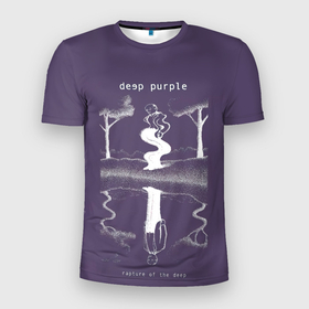 Мужская футболка 3D Slim с принтом Rapture of the Deep   Deep Purple в Петрозаводске, 100% полиэстер с улучшенными характеристиками | приталенный силуэт, круглая горловина, широкие плечи, сужается к линии бедра | deep purple | альбом | гловер | группа | дееп | деп | ди | дип перпл | диперпл | дипперпл | иэн гиллан | иэн пэйс | лого | логотип | метал | морс | пепл | прогрессивный | психоделический | рок | символ | хард