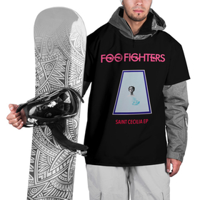 Накидка на куртку 3D с принтом Saint Cecilia   Foo Fighters в Тюмени, 100% полиэстер |  | ff | foo fighters | альтернативный | группа | дэйв грол | крис шифлетт | метал | музыка | надпись | нэйт мендел | постгранж | пэт смир | рок | тейлор хокинс | фу файтерс | фф | хард | хардрок