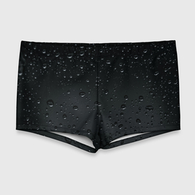 Мужские купальные плавки 3D с принтом Ночной дождь в Курске, Полиэстер 85%, Спандекс 15% |  | Тематика изображения на принте: без надписей | дождь | капли | ночь | стекло | темный | черный