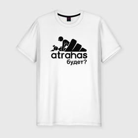 Мужская футболка хлопок Slim с принтом ATRAHAS в Белгороде, 92% хлопок, 8% лайкра | приталенный силуэт, круглый вырез ворота, длина до линии бедра, короткий рукав | adidas | atrahas | адидас