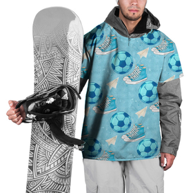 Накидка на куртку 3D с принтом Юный футболист в Санкт-Петербурге, 100% полиэстер |  | Тематика изображения на принте: мальчик | мяч | футбол | футболист | футбольный мяч | школьник