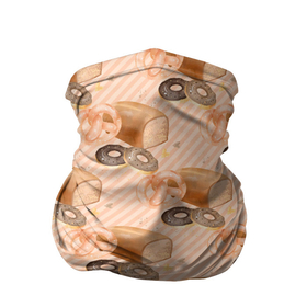 Бандана-труба 3D с принтом Хлебобулочные изделия в Санкт-Петербурге, 100% полиэстер, ткань с особыми свойствами — Activecool | плотность 150‒180 г/м2; хорошо тянется, но сохраняет форму | булка | выпечка | еда | мука | покупать | столовая | хлеб