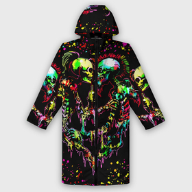 Дождевик унисекс 3D с принтом Адская любовь в городе Новоалтайск,  |  | bright colors | day of the dead | drops | fireworks | halloween | heart | holiday | love | mexico | skeletons | spirits of the dead | splashes | брызги | день мертвых | духи мертвых | капли | любовь | мексика | праздник | сердце | скел