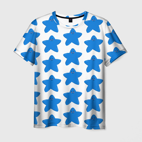Мужская футболка 3D с принтом улыбка звезды в Курске, 100% полиэфир | прямой крой, круглый вырез горловины, длина до линии бедер | ведущий | вечеринка | детство | диджей | диско | звезда | мультик | отпуск | паттерн | персонаж | сцена | улыбка