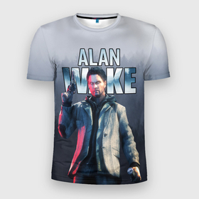 Мужская футболка 3D Slim с принтом Алан Уэйк   Alan Wake в Белгороде, 100% полиэстер с улучшенными характеристиками | приталенный силуэт, круглая горловина, широкие плечи, сужается к линии бедра | alan wake | алан уэйк | алан уэйк игра | триллер | хоррор игры | экшн | экшн триллер