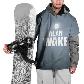 Накидка на куртку 3D с принтом Алан Уэйк: Полнолуние в Тюмени, 100% полиэстер |  | alan wake | алан уэйк | игра | экшен триллер