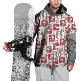 Накидка на куртку 3D с принтом Санта везёт подарки в Екатеринбурге, 100% полиэстер |  | christmas | merry christmas | santa claus | гном | дед мороз | ёлка | новый год | подарок | праздник | салют | сантаклаус | снеговик | снегурочка | снежинки