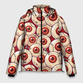 Мужская зимняя куртка 3D с принтом Zombie Глаза в Белгороде, верх — 100% полиэстер; подкладка — 100% полиэстер; утеплитель — 100% полиэстер | длина ниже бедра, свободный силуэт Оверсайз. Есть воротник-стойка, отстегивающийся капюшон и ветрозащитная планка. 

Боковые карманы с листочкой на кнопках и внутренний карман на молнии. | dead | eyes | halloween | horror | horror stories | red | zombies | в тренде | глаза | жуть | зомби | красный | мертвый | страшилки | топ принтов | ужасы | хеллоуин
