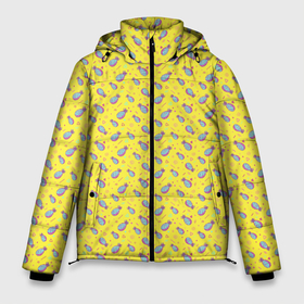 Мужская зимняя куртка 3D с принтом Pineapple Pattern в Петрозаводске, верх — 100% полиэстер; подкладка — 100% полиэстер; утеплитель — 100% полиэстер | длина ниже бедра, свободный силуэт Оверсайз. Есть воротник-стойка, отстегивающийся капюшон и ветрозащитная планка. 

Боковые карманы с листочкой на кнопках и внутренний карман на молнии. | pineapple | ананас | ананасик | ананасовый узор | праздник | фрукты