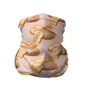 Бандана-труба 3D с принтом Выпечка   хлеб в Кировске, 100% полиэстер, ткань с особыми свойствами — Activecool | плотность 150‒180 г/м2; хорошо тянется, но сохраняет форму | булочки | выпечка | готовка | еда | кухня | тесто | хлеб