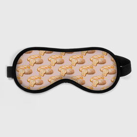 Маска для сна 3D с принтом Выпечка   хлеб , внешний слой — 100% полиэфир, внутренний слой — 100% хлопок, между ними — поролон |  | булочки | выпечка | готовка | еда | кухня | тесто | хлеб