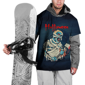 Накидка на куртку 3D с принтом Хэллоуин + в Петрозаводске, 100% полиэстер |  | арт | графика | зомби | кровь | ночь | праздник | ужасы | хэллоуин