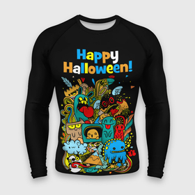 Мужской рашгард 3D с принтом Монстры празднуют Хеллоуин в Тюмени,  |  | funny | happy halloween | having fun | holiday | monsters | playing pranks | scary | веселятся | монстры | праздник | смешные | страшные | хэллоуин | чудовища | шалят