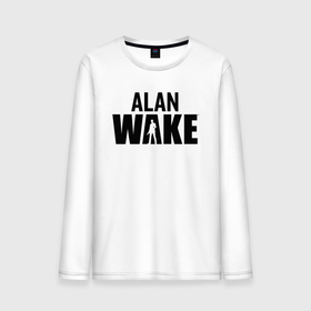 Мужской лонгслив хлопок с принтом Alan Wake  Алан Уэйк в Курске, 100% хлопок |  | alan wake | алан уэйк | игра | экшен триллер