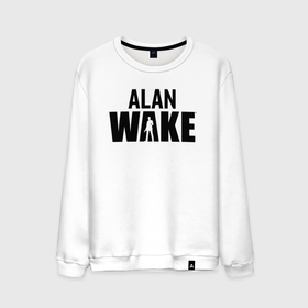 Мужской свитшот хлопок с принтом Alan Wake  Алан Уэйк в Екатеринбурге, 100% хлопок |  | alan wake | алан уэйк | игра | экшен триллер
