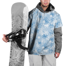 Накидка на куртку 3D с принтом Морозец в Тюмени, 100% полиэстер |  | merry christmas | дед мороз | ёлка | зима | мороз | новый год | подарок | праздник | рождество | с новым годом | сантаклаус | снег | снеговик | снегурочка | снежинки | снежные узоры | узоры