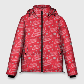 Мужская зимняя куртка 3D с принтом Merry Christmas (рождество) в Тюмени, верх — 100% полиэстер; подкладка — 100% полиэстер; утеплитель — 100% полиэстер | длина ниже бедра, свободный силуэт Оверсайз. Есть воротник-стойка, отстегивающийся капюшон и ветрозащитная планка. 

Боковые карманы с листочкой на кнопках и внутренний карман на молнии. | christmas | merry christmas | дед мороз | ёлка | елочные шары | игрушки | новый год | подарок | праздник | рождество | с новым годом | сантаклаус | снежинки | украшения