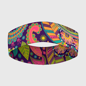 Повязка на голову 3D с принтом Яркий красочный узор в Курске,  |  | bright | colorful | pattern | красочные | узор | яркие