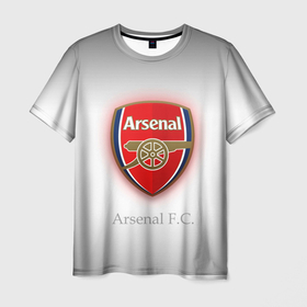 Мужская футболка 3D с принтом F.C. Arsenal в Тюмени, 100% полиэфир | прямой крой, круглый вырез горловины, длина до линии бедер | arsenal | арсенал | игра | клуб | спорт | футбол
