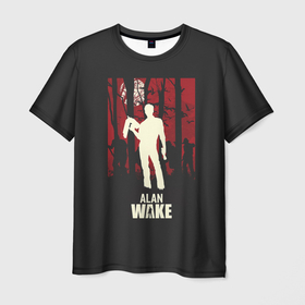 Мужская футболка 3D с принтом ALAN WAKE REOLADED в Тюмени, 100% полиэфир | прямой крой, круглый вырез горловины, длина до линии бедер | alan | alanre | alanwake | remastered | wake
