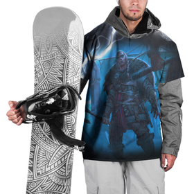 Накидка на куртку 3D с принтом ASSASSIN S CREED VALHALLA | ВАЛХАЛЛА в Новосибирске, 100% полиэстер |  | slayer | valhalla | vikings | асасин | ассасин крид | ассассин | вальхалла | викинги | тамплиеры