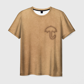 Мужская футболка 3D с принтом Зонтик  Игра в кальмара , 100% полиэфир | прямой крой, круглый вырез горловины, длина до линии бедер | netflix | ojingeo geim | squid game | дорама | игра на выживание | сладкие соты