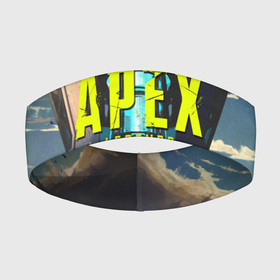 Повязка на голову 3D с принтом APEX Legends boom в Новосибирске,  |  | apex | apex legends | battle royal | game | games | батл роял | игра | игры | орех