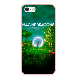 Чехол для iPhone 5/5S матовый с принтом Origins   Imagine Dragons , Силикон | Область печати: задняя сторона чехла, без боковых панелей | Тематика изображения на принте: 