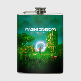 Фляга с принтом Origins   Imagine Dragons , металлический корпус | емкость 0,22 л, размер 125 х 94 мм. Виниловая наклейка запечатывается полностью | 
