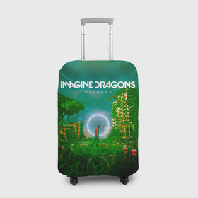 Чехол для чемодана 3D с принтом Origins   Imagine Dragons в Белгороде, 86% полиэфир, 14% спандекс | двустороннее нанесение принта, прорези для ручек и колес | 