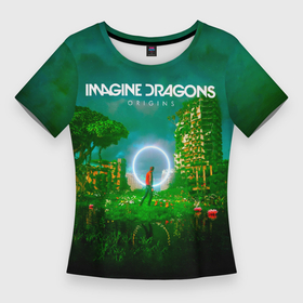 Женская футболка 3D Slim с принтом Origins   Imagine Dragons в Тюмени,  |  | 