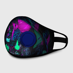 Маска из неопрена с принтом KDA AKALI NEON   АКАЛИ НЕОН LEAGUE OF LEGENDS в городе Новоалтайск, неопрен 100% | Форма огибающая нос. Резинки для ушей с дополнительной резинкой на затылке. Клапан для выдоха для активного дыхания при занятиях спортом. Эластичный материал маски и окантовки для лучшего растяжения и прилегания маски.  | akali | hero | kda mas | league of legends | lol | акали | герой | лига легенд | лол