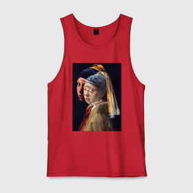 Мужская майка хлопок с принтом Ян Вермеер, Девушка с жемчужной сережкой в Тюмени, 100% хлопок |  | Тематика изображения на принте: барокко | живопись | картина | портрет | реализм