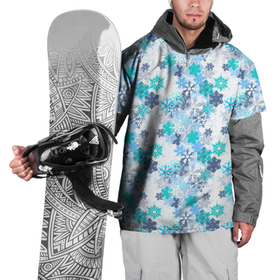 Накидка на куртку 3D с принтом Зимние Снежные Узоры в Тюмени, 100% полиэстер |  | merry christmas | дед мороз | ёлка | зима | мороз | новый год | подарок | праздник | рождество | с новым годом | сантаклаус | снег | снеговик | снегурочка | снежинки | снежные узоры | узоры